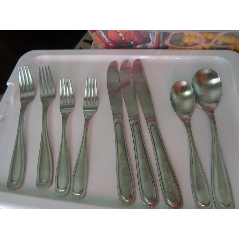 Hampton Silversmith Stainless Flatware 9 pieces Forks Spoons